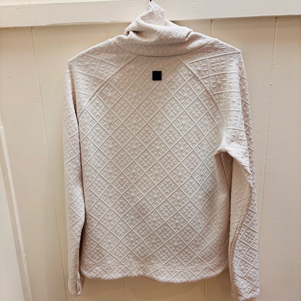 Sherpa Adventure Gear Nyano Quilted Cowl Neck Pullover Sweatshirt - Ivory M - Picture 3 of 5